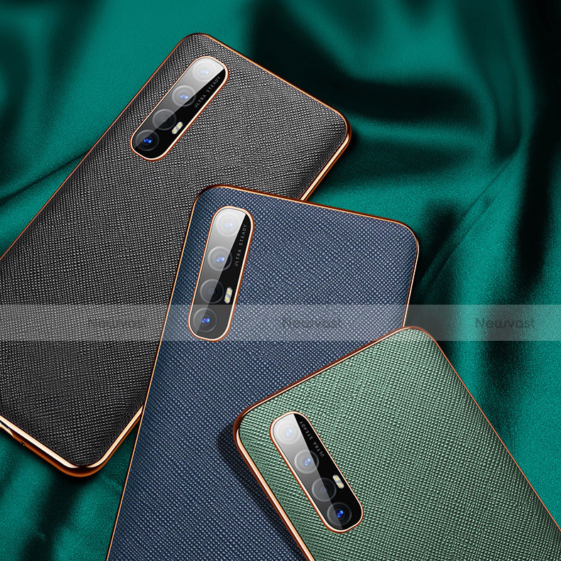 Soft Luxury Leather Snap On Case Cover L02 for Oppo Reno3 Pro