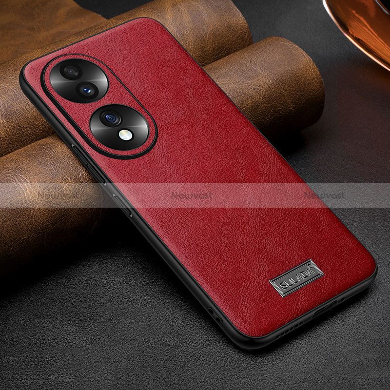 Soft Luxury Leather Snap On Case Cover LD1 for Huawei Honor 70 5G