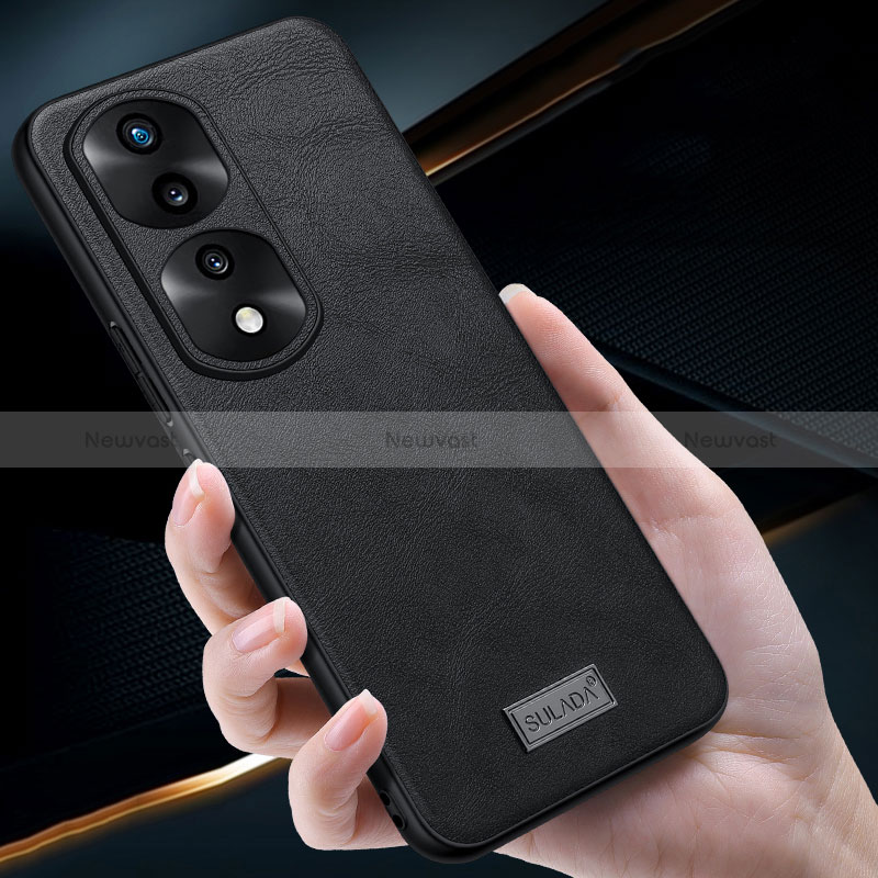 Soft Luxury Leather Snap On Case Cover LD1 for Huawei Honor 70 Pro 5G