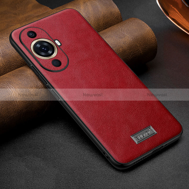 Soft Luxury Leather Snap On Case Cover LD1 for Huawei Nova 11