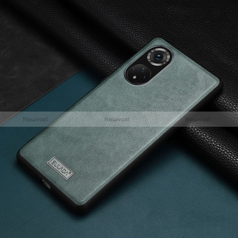 Soft Luxury Leather Snap On Case Cover LD1 for Huawei Nova 9 Green