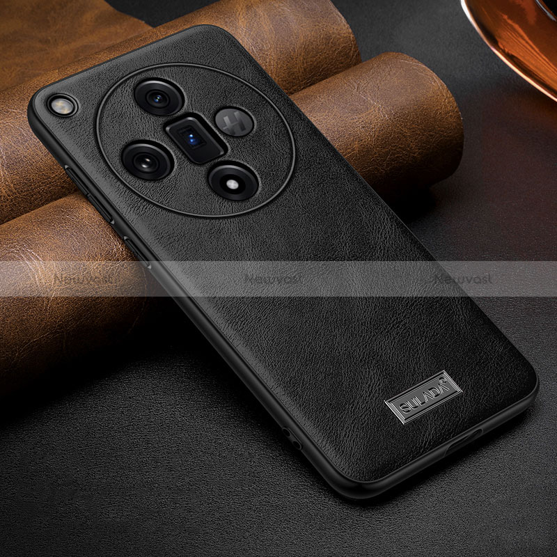 Soft Luxury Leather Snap On Case Cover LD1 for Oppo Find X7 5G