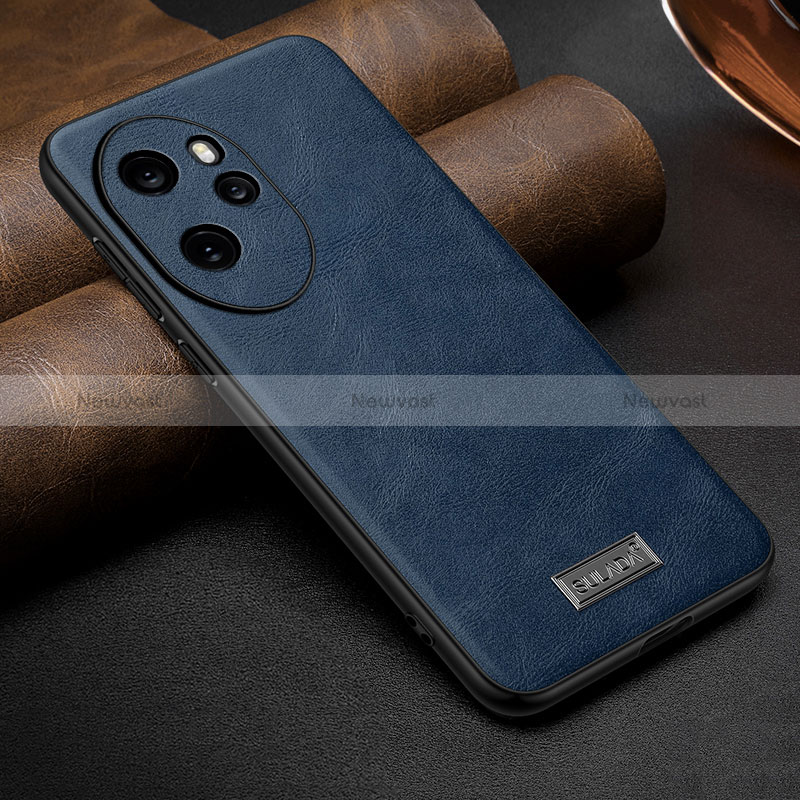 Soft Luxury Leather Snap On Case Cover LD2 for Huawei Honor 100 Pro 5G Blue