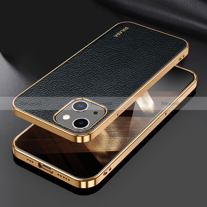 Soft Luxury Leather Snap On Case Cover LD3 for Apple iPhone 15 Plus