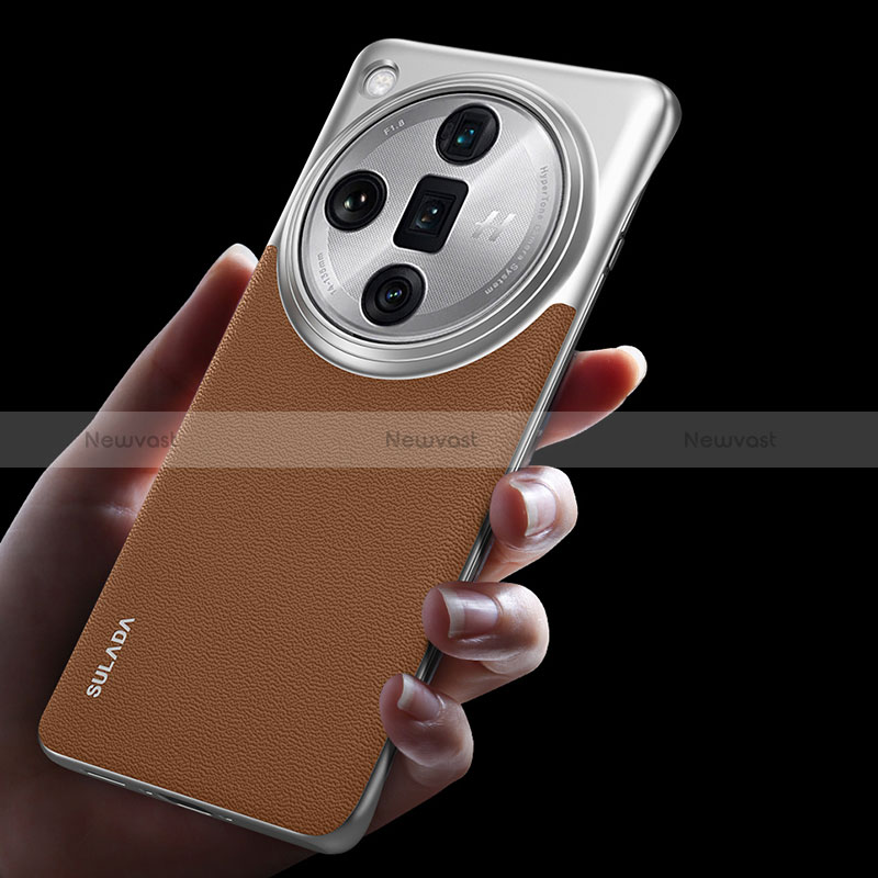 Soft Luxury Leather Snap On Case Cover LD3 for Oppo Find X7 Ultra 5G