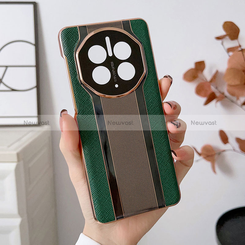 Soft Luxury Leather Snap On Case Cover LF2 for Huawei Mate 50