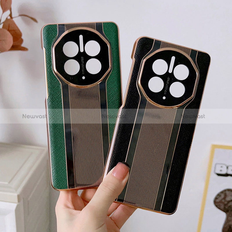 Soft Luxury Leather Snap On Case Cover LF2 for Huawei Mate 50