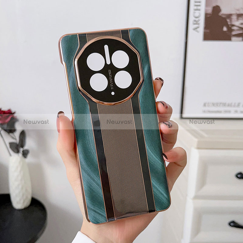 Soft Luxury Leather Snap On Case Cover LF4 for Huawei Mate 50 Pro