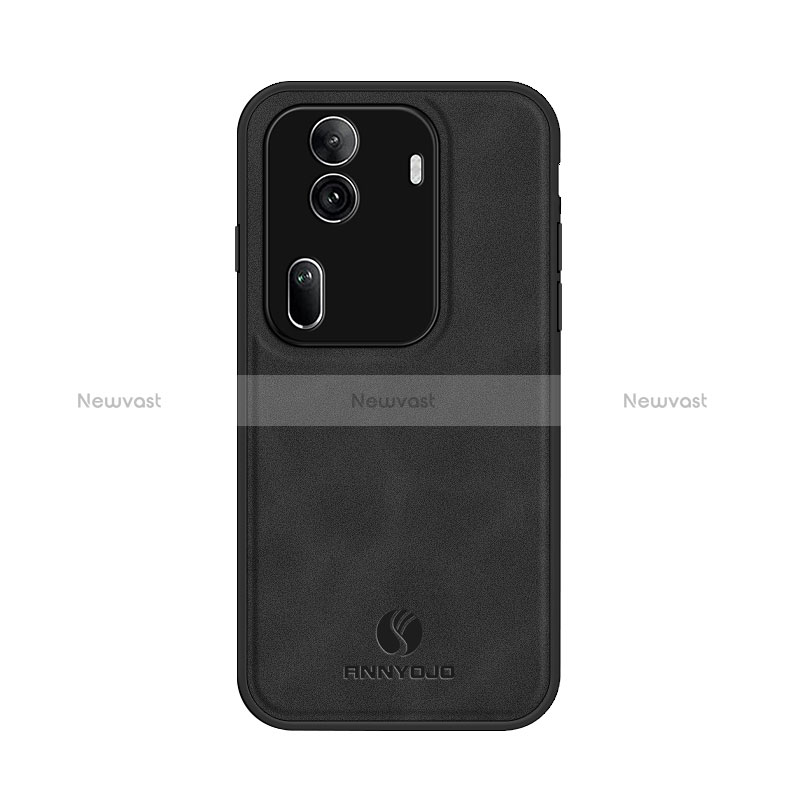 Soft Luxury Leather Snap On Case Cover LS1 for Oppo Reno11 Pro 5G Black