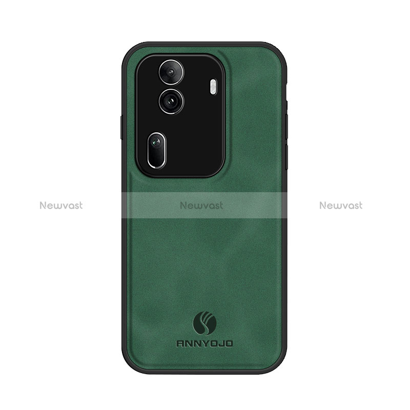 Soft Luxury Leather Snap On Case Cover LS1 for Oppo Reno11 Pro 5G Green