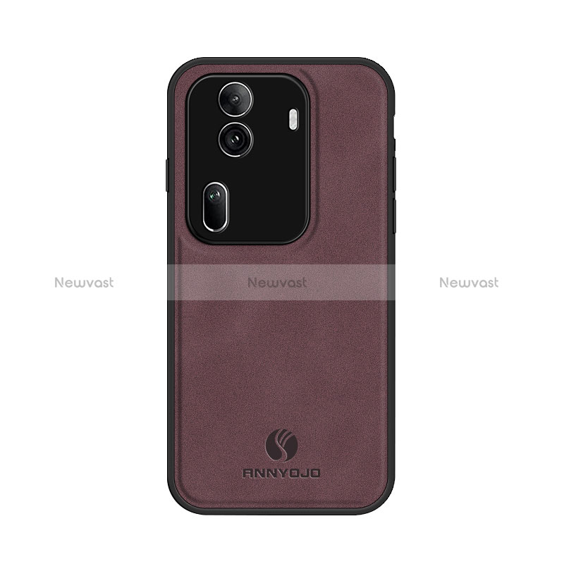 Soft Luxury Leather Snap On Case Cover LS1 for Oppo Reno11 Pro 5G Red