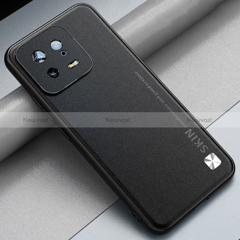 Soft Luxury Leather Snap On Case Cover LS2 for Xiaomi Mi 13 Pro 5G Black