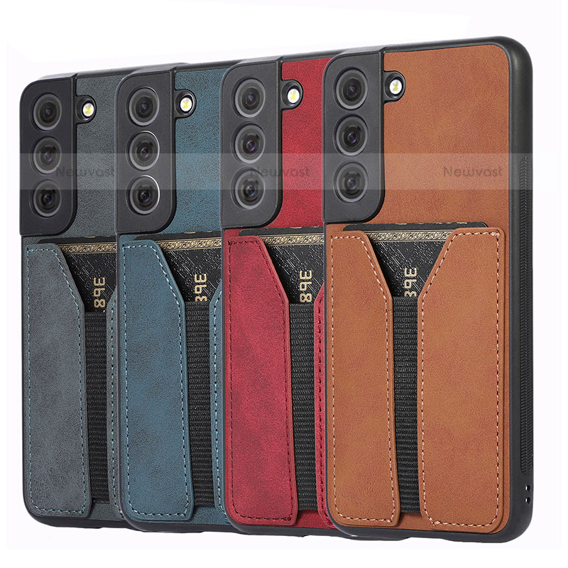 Soft Luxury Leather Snap On Case Cover M02T for Samsung Galaxy S21 5G