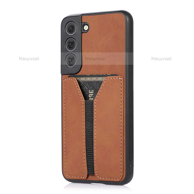 Soft Luxury Leather Snap On Case Cover M02T for Samsung Galaxy S21 5G