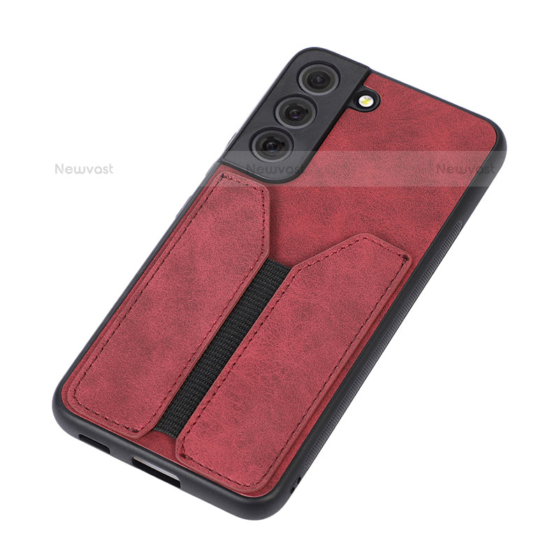 Soft Luxury Leather Snap On Case Cover M02T for Samsung Galaxy S21 5G