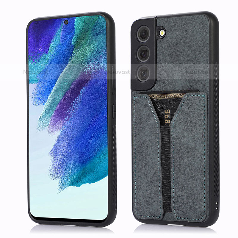 Soft Luxury Leather Snap On Case Cover M02T for Samsung Galaxy S21 Plus 5G