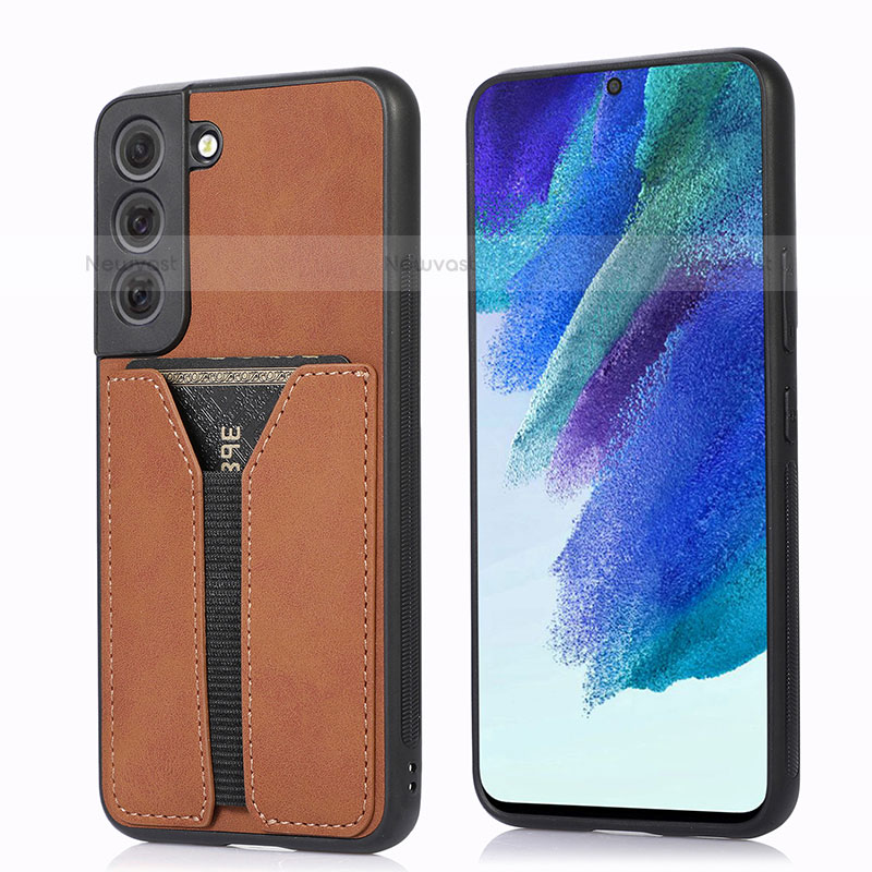 Soft Luxury Leather Snap On Case Cover M02T for Samsung Galaxy S21 Plus 5G