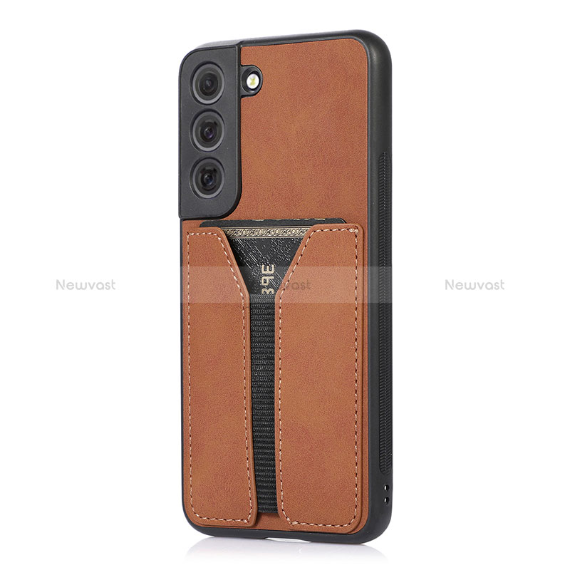 Soft Luxury Leather Snap On Case Cover M02T for Samsung Galaxy S22 Plus 5G