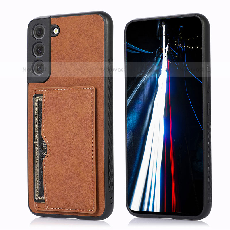 Soft Luxury Leather Snap On Case Cover M03T for Samsung Galaxy S21 5G