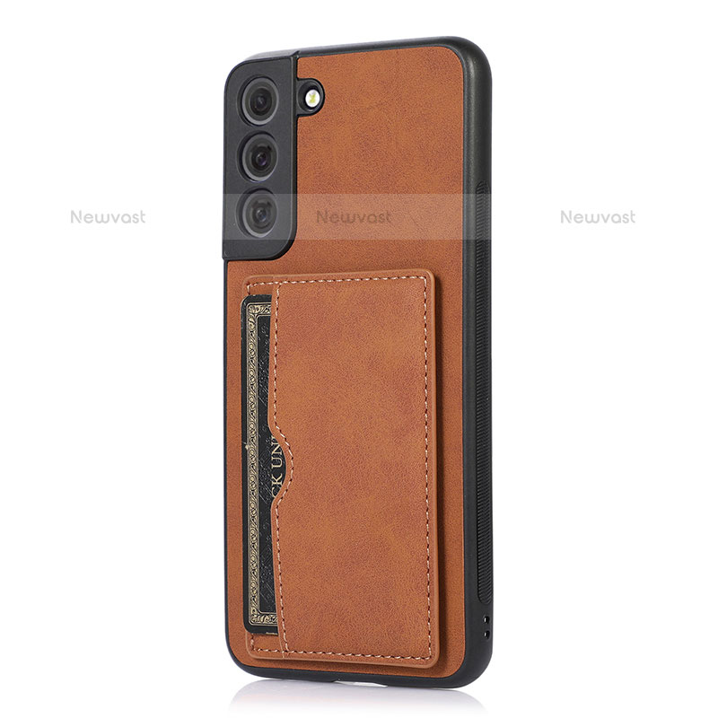 Soft Luxury Leather Snap On Case Cover M04T for Samsung Galaxy S21 Plus 5G