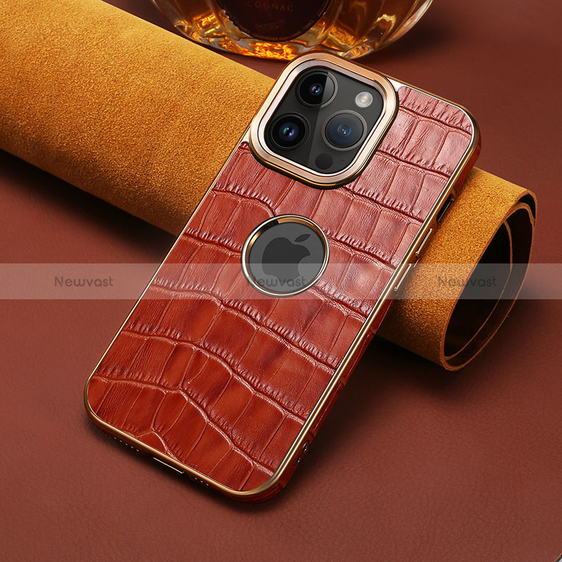 Soft Luxury Leather Snap On Case Cover MT3 for Apple iPhone 15 Pro