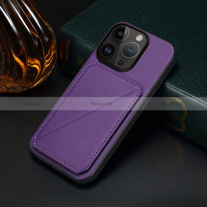 Soft Luxury Leather Snap On Case Cover MT4 for Apple iPhone 14 Pro Max