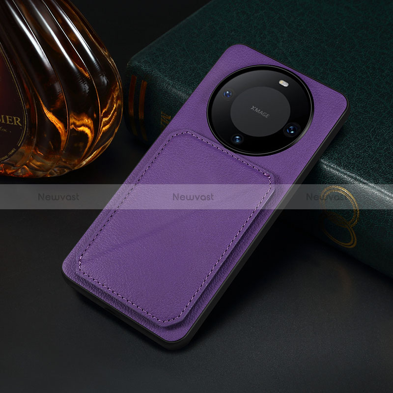 Soft Luxury Leather Snap On Case Cover MT4 for Huawei Mate 60