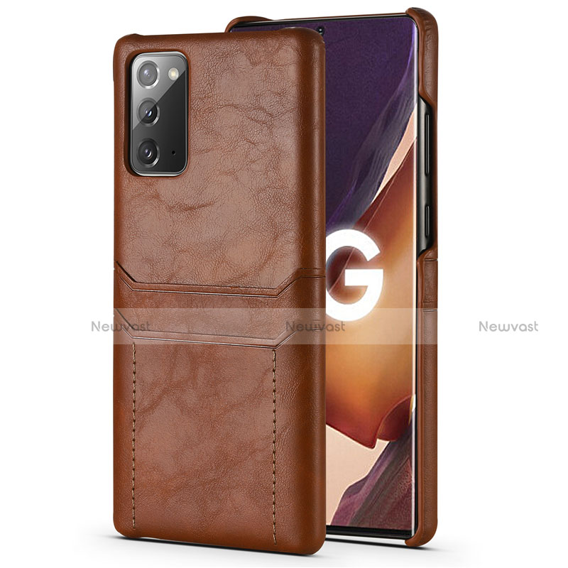 Soft Luxury Leather Snap On Case Cover N02 for Samsung Galaxy Note 20 5G