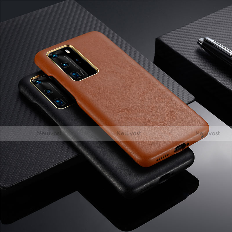 Soft Luxury Leather Snap On Case Cover N05 for Huawei P40 Pro