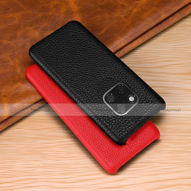 Soft Luxury Leather Snap On Case Cover P01 for Huawei Mate 20 Pro