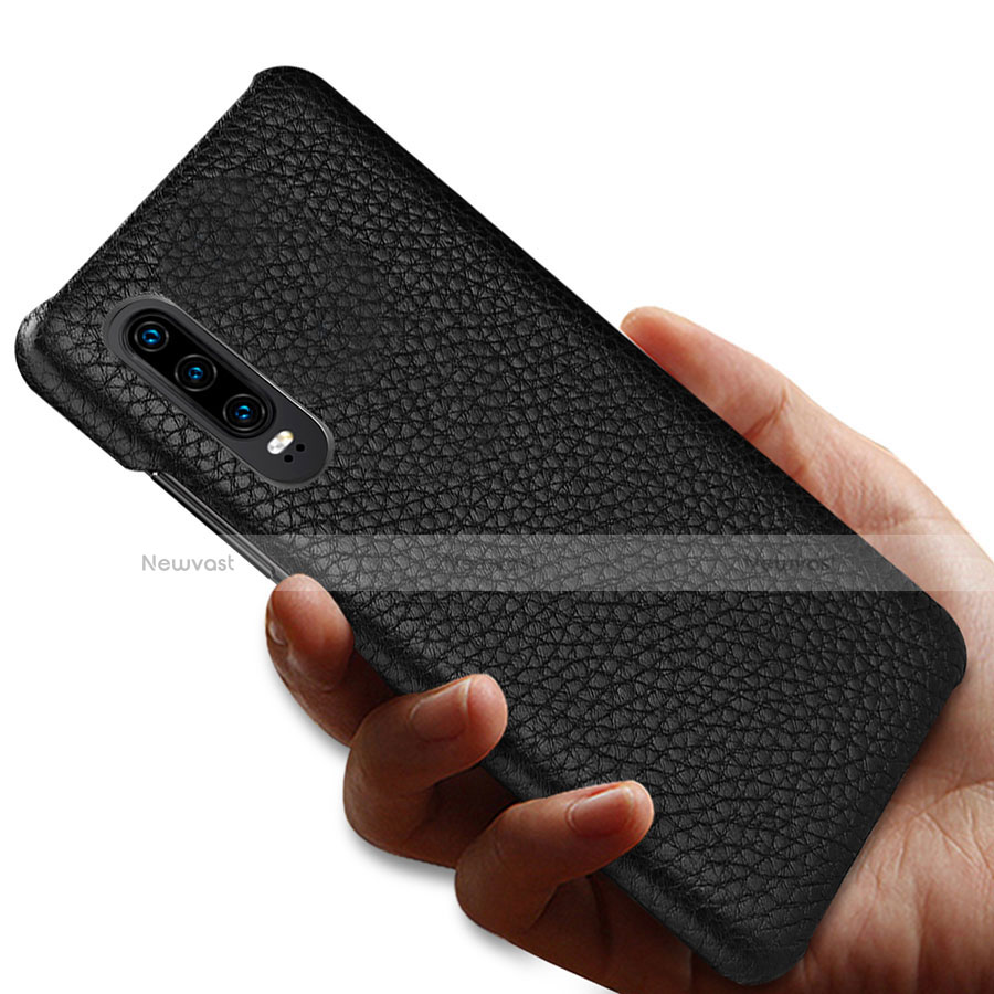 Soft Luxury Leather Snap On Case Cover P01 for Huawei P30