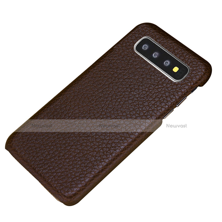 Soft Luxury Leather Snap On Case Cover P01 for Samsung Galaxy S10