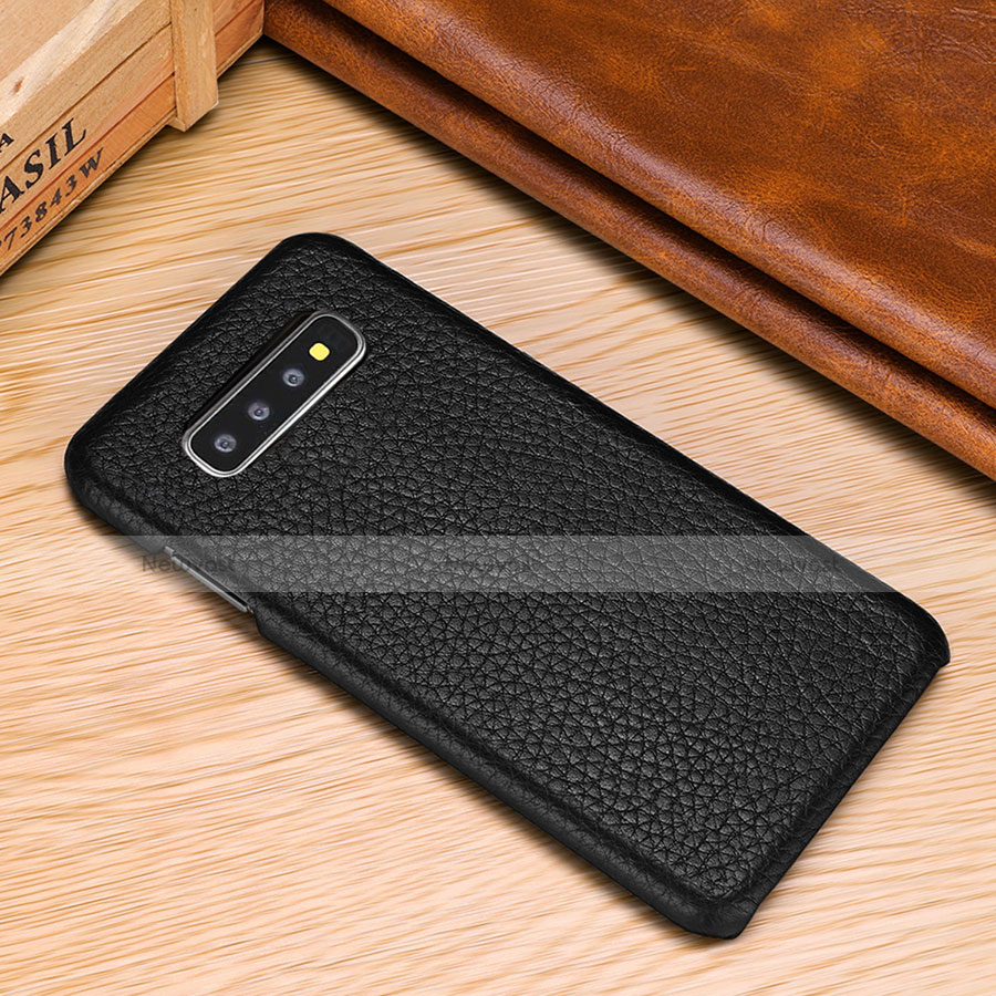 Soft Luxury Leather Snap On Case Cover P01 for Samsung Galaxy S10