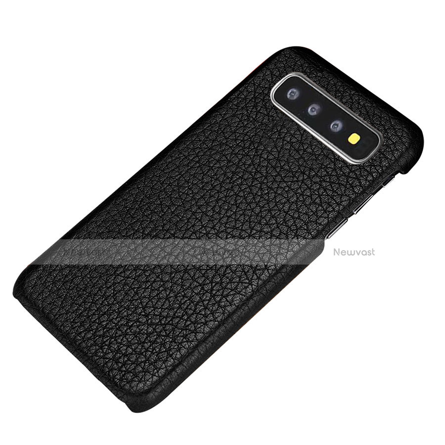 Soft Luxury Leather Snap On Case Cover P01 for Samsung Galaxy S10 Plus