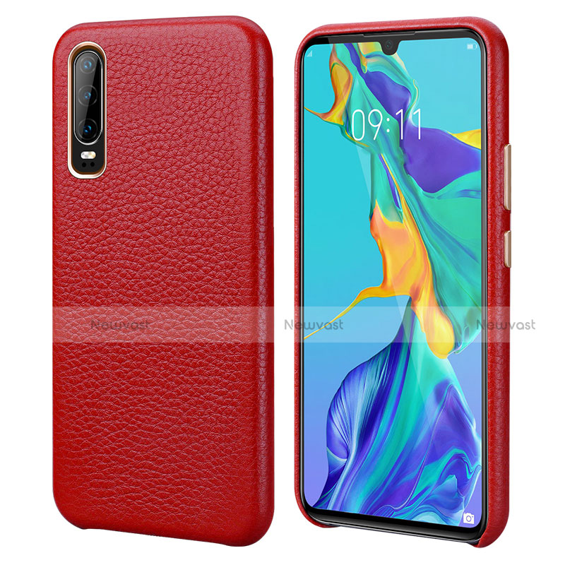 Soft Luxury Leather Snap On Case Cover P03 for Huawei P30