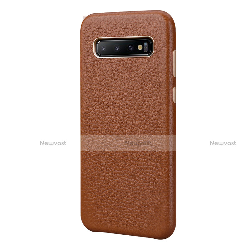 Soft Luxury Leather Snap On Case Cover P03 for Samsung Galaxy S10