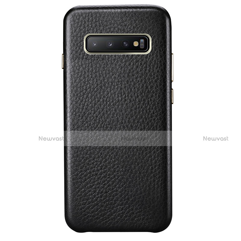 Soft Luxury Leather Snap On Case Cover P03 for Samsung Galaxy S10