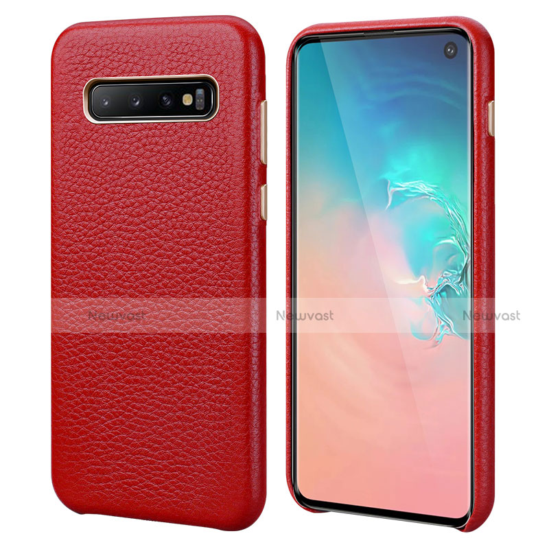 Soft Luxury Leather Snap On Case Cover P03 for Samsung Galaxy S10 5G