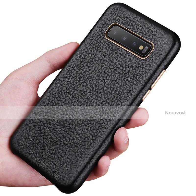 Soft Luxury Leather Snap On Case Cover P03 for Samsung Galaxy S10 Plus