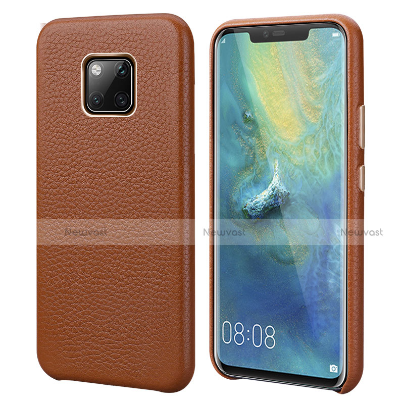 Soft Luxury Leather Snap On Case Cover P04 for Huawei Mate 20 Pro