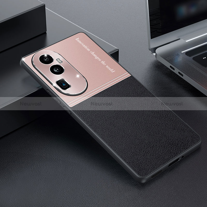 Soft Luxury Leather Snap On Case Cover QC1 for Oppo Reno10 Pro+ Plus 5G