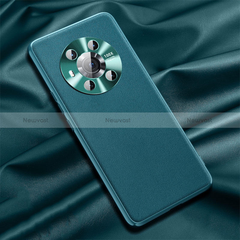 Soft Luxury Leather Snap On Case Cover QK1 for Huawei Honor Magic3 5G Green