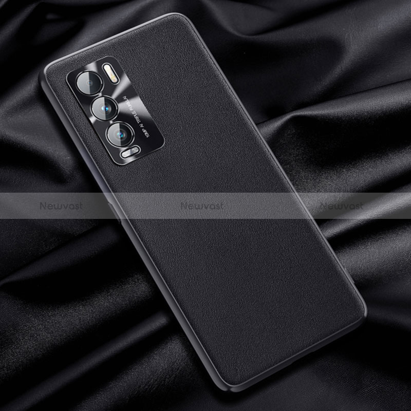 Soft Luxury Leather Snap On Case Cover QK1 for Realme GT Master Explorer 5G Black