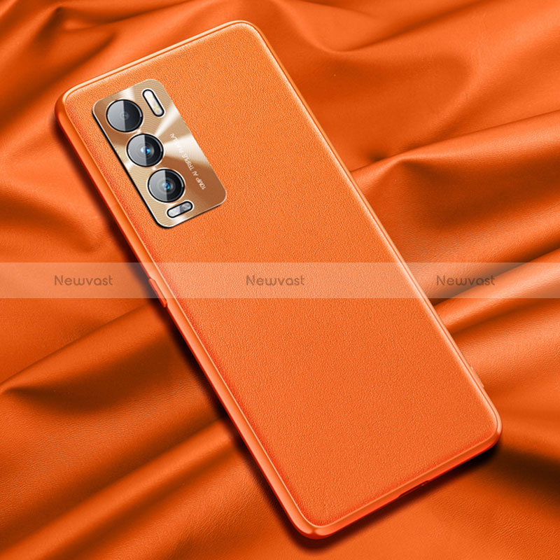 Soft Luxury Leather Snap On Case Cover QK1 for Realme GT Master Explorer 5G Orange