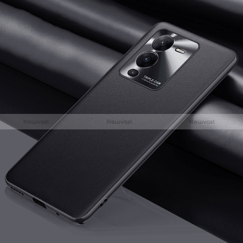 Soft Luxury Leather Snap On Case Cover QK1 for Vivo V25 Pro 5G