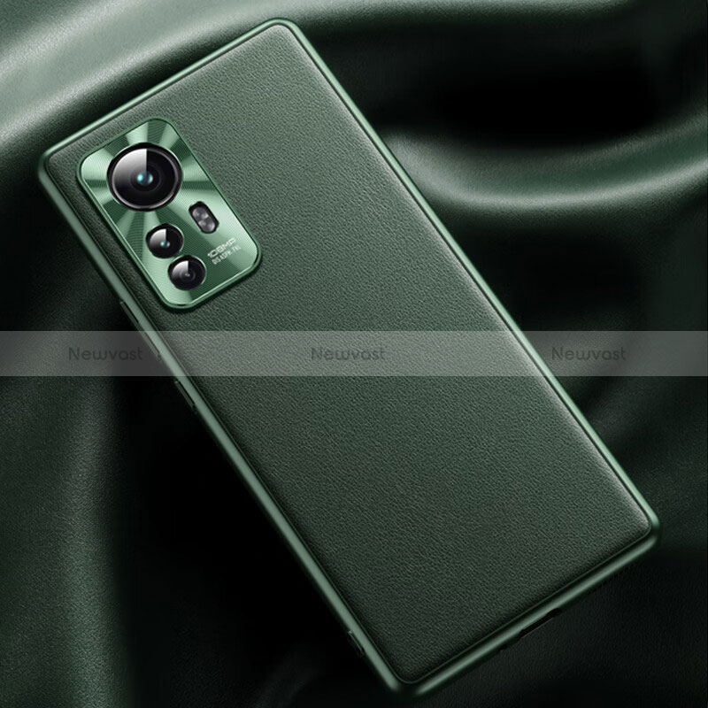 Soft Luxury Leather Snap On Case Cover QK1 for Xiaomi Mi 12T 5G Green