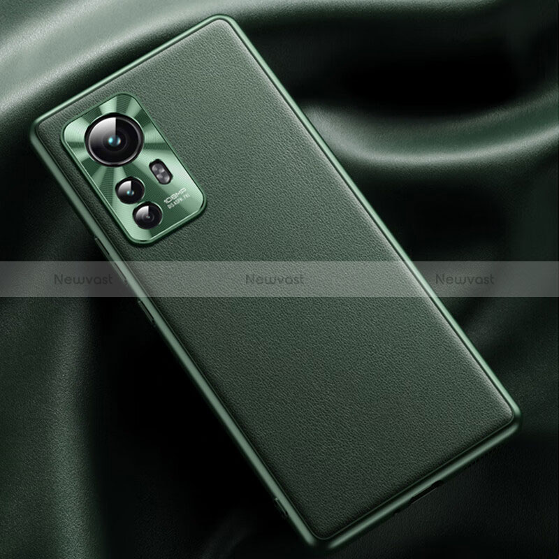 Soft Luxury Leather Snap On Case Cover QK1 for Xiaomi Mi 12T Pro 5G Green