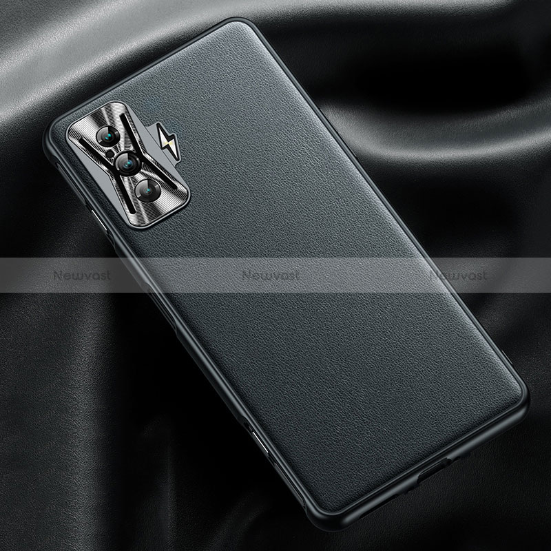 Soft Luxury Leather Snap On Case Cover QK1 for Xiaomi Poco F4 GT 5G Black