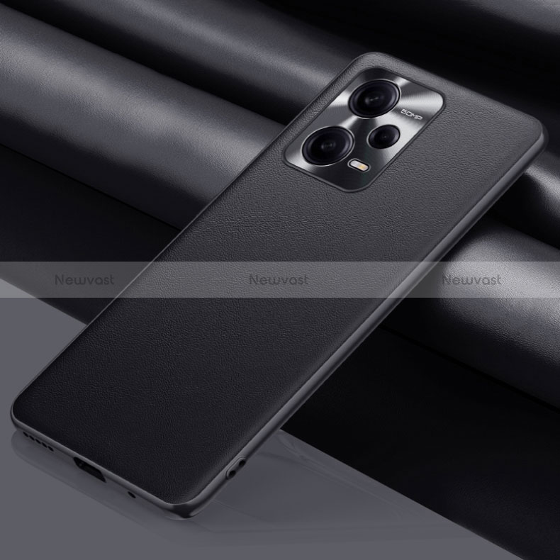 Soft Luxury Leather Snap On Case Cover QK1 for Xiaomi Poco X5 5G Black