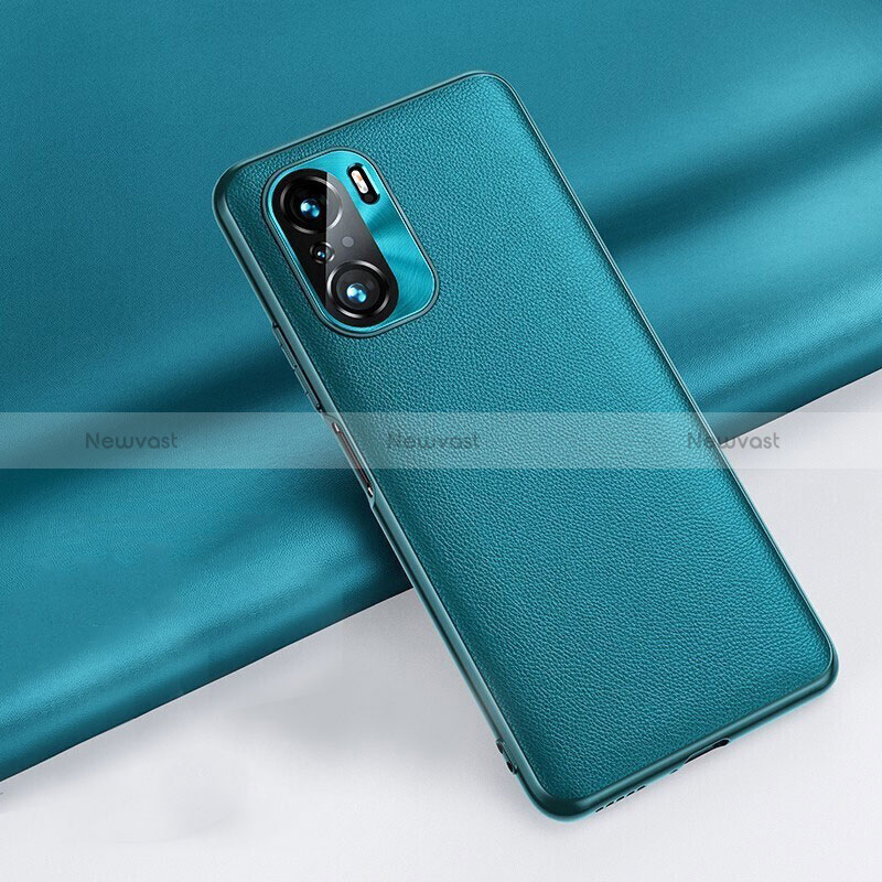 Soft Luxury Leather Snap On Case Cover QK3 for Xiaomi Poco F3 5G Green